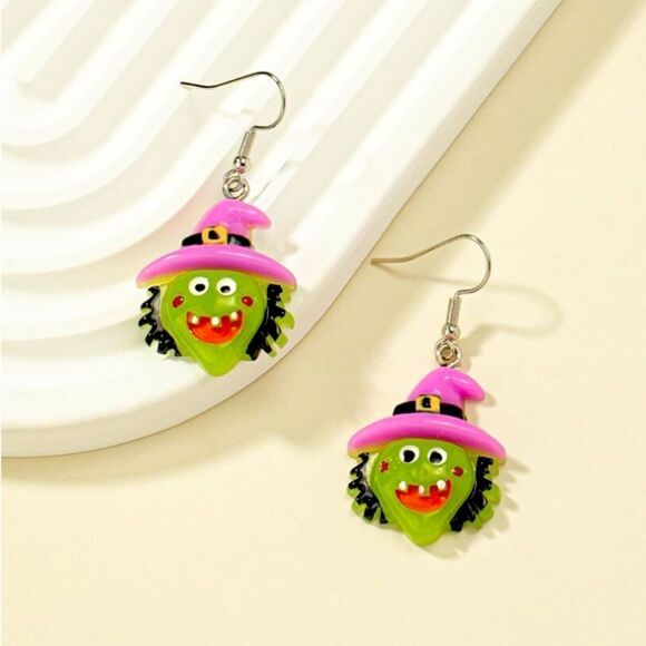 Witch 🧙‍♀️ Drop Earrings - Picture 1 of 3